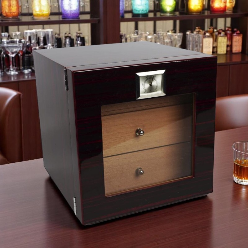 Humidor de Cedro 70-80 Unidades Caoba Oscuro